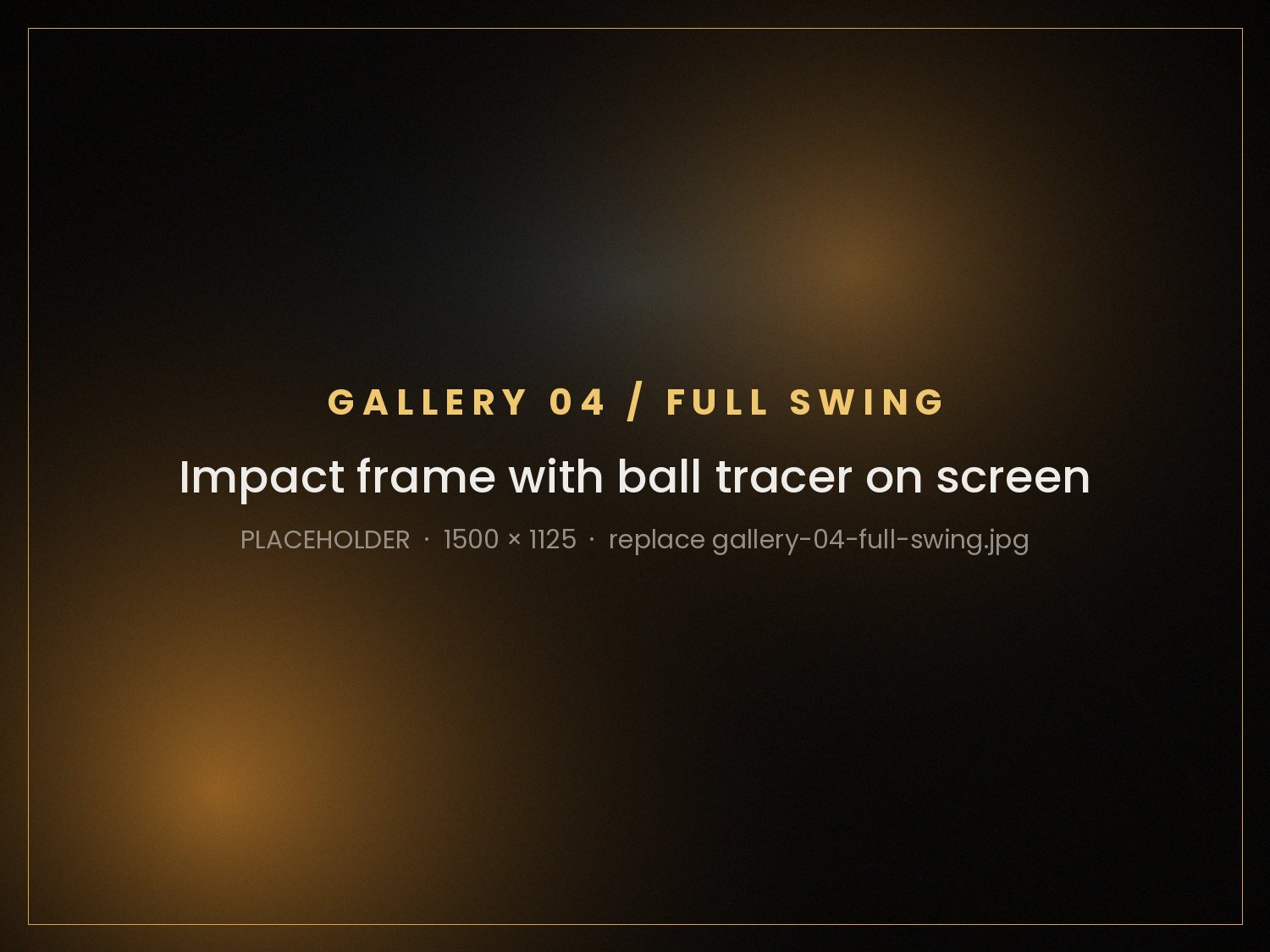 Real club, real ball, tracked the moment it leaves the tee.